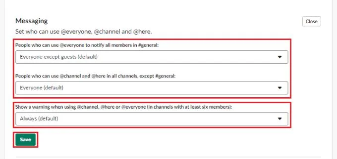 Slack: Jak skonfigurować, kto może używać „@Everyone”, „@Channel” i „@Here”
