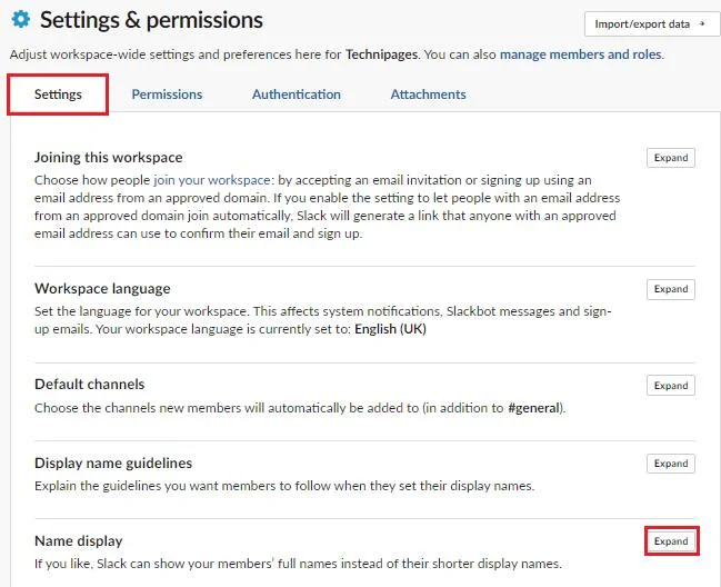 Slack: Jak skonfigurować obszar roboczy, aby wyświetlać pełne imiona i nazwiska użytkowników