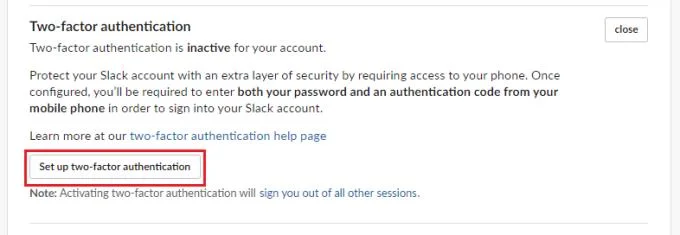 Slack: Jak włączyć uwierzytelnianie dwuskładnikowe
