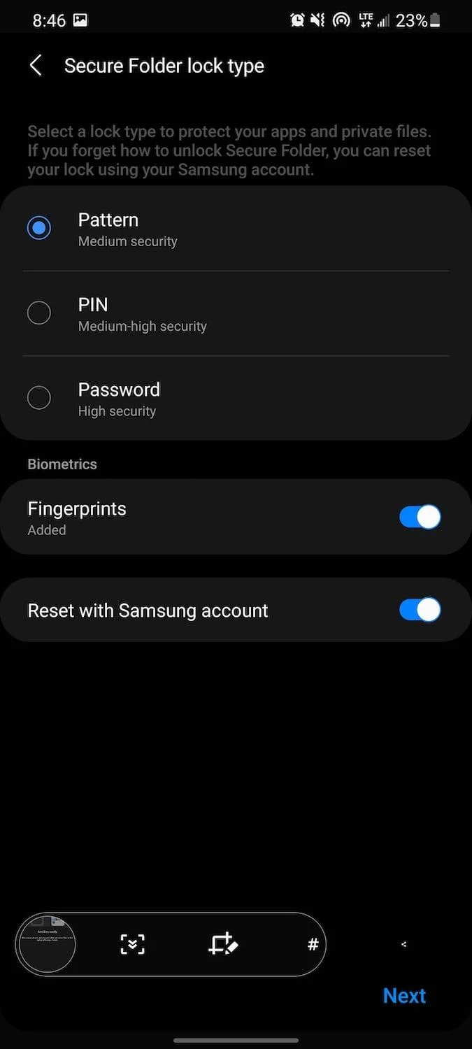 Hoe Samsung Secure Folder te gebruiken op Galaxy S21