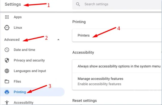 Ajout d'une imprimante sur Chromebook