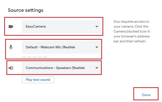 Google Duo: jak skonfigurować używane urządzenia audio lub wideo