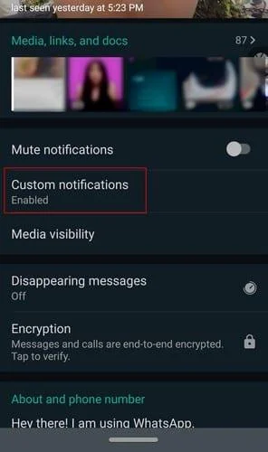 WhatsApp: jak nadać konkretnemu kontaktowi inny dźwięk powiadomienia