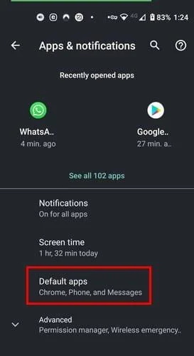 Jak zmienić domyślną przeglądarkę internetową – Android 10