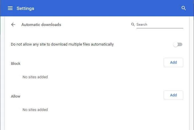 Google Chrome: Desativar downloads automáticos