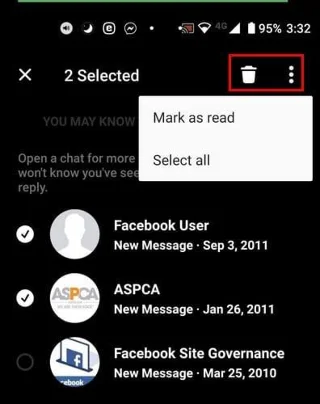 Jak znaleźć żądania wiadomości na Facebook Messengerze Facebook