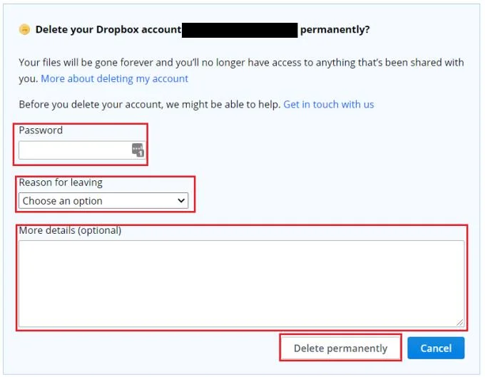 Dropbox: jak usunąć swoje konto Dropbox