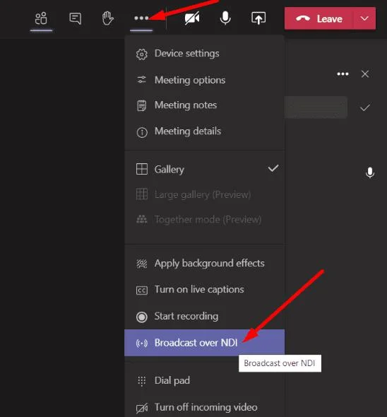 Microsoft Teams：如何啟用 NDI 流