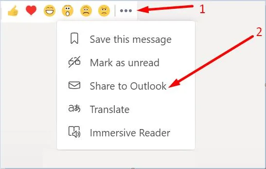 Microsoft Teams: o compartilhamento no Outlook não funciona