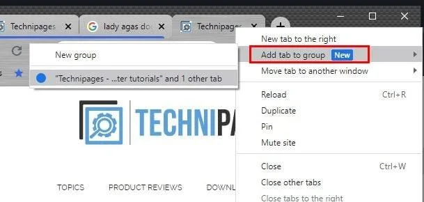 Jak grupować otwarte karty w Chrome