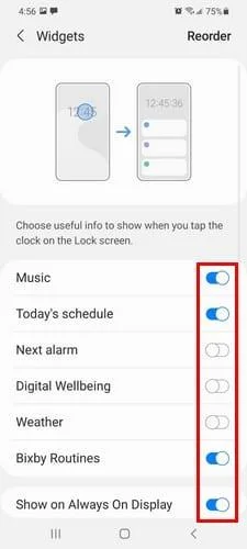 Widgets toevoegen of verwijderen – Galaxy S 21 Plus