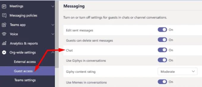 수정: Microsoft Teams 게스트가 채팅할 수 없음
