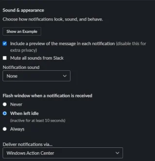 Solução de problemas de mensagens do Slack que não são exibidas
