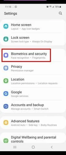 Galaxy S21 Plus: een vingerafdruk toevoegen of verwijderen