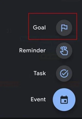 Doelen maken in Google Agenda