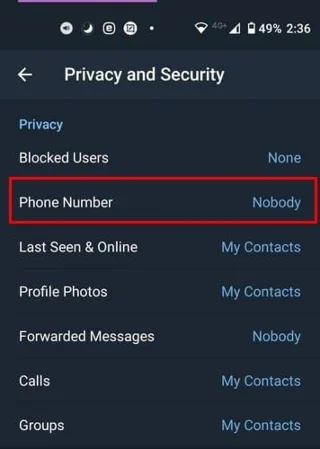 Hoe te verbergen voor Telegram-gebruikers
