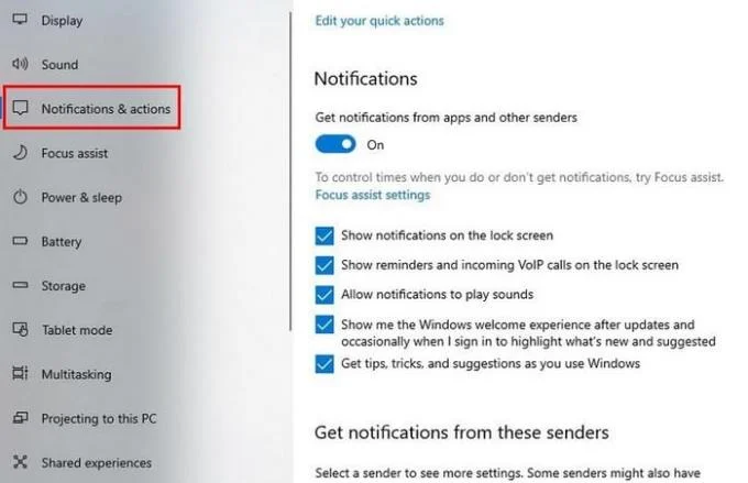 Windows10アクションセンターとは何ですか。