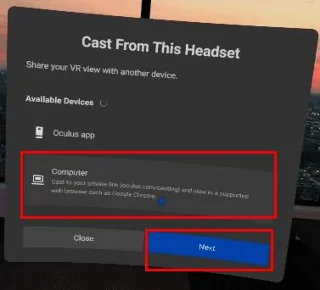 VR Oculus Quest 2：如何投射到瀏覽器