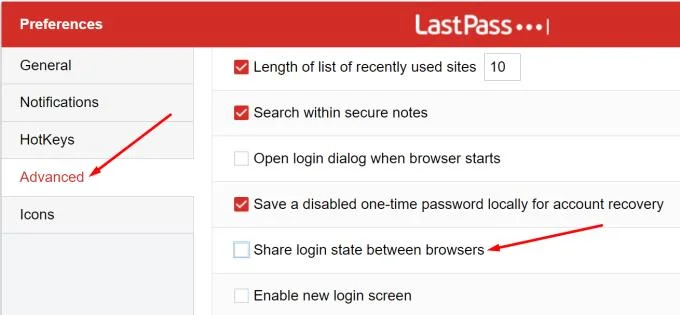 수정: LastPass가 로그인 상태를 유지하지 않음 수정: LastPass가 로그인 상태를 유지하지 않음