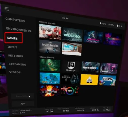 VR Oculus Quest 2：如何玩 Steam 遊戲