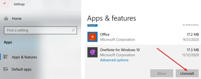 Napraw błąd OneNote 0xE0001464 BXGLM