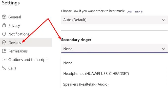 Correção: o toque secundário do Microsoft Teams não funciona