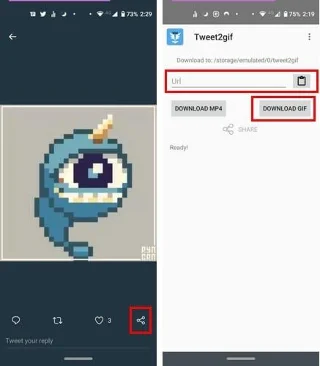 Twitter: Zapisz animowany GIF z Tweeta