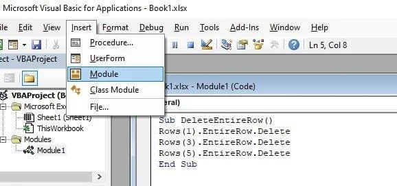 Jak usunąć wiele wierszy programu Excel jednocześnie?