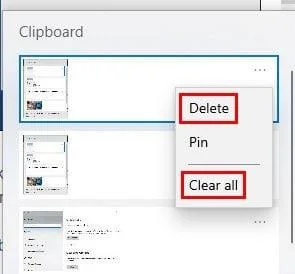 Cách xóa lịch sử bảng tạm của Windows 10