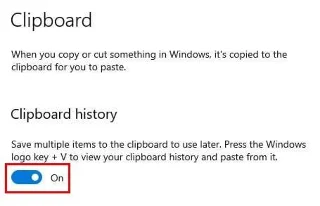 Cách xóa lịch sử bảng tạm của Windows 10