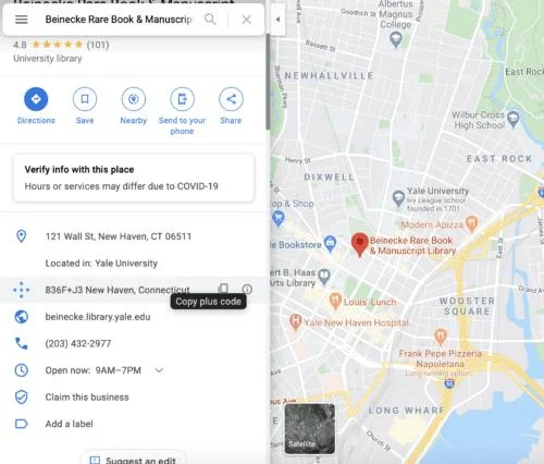 Konfigurowanie kodów Plus w Mapach Google