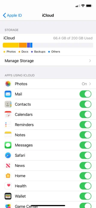 iCloudストレージをクリアする方法