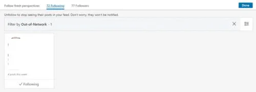 Jak przestać obserwować kogoś na LinkedIn
