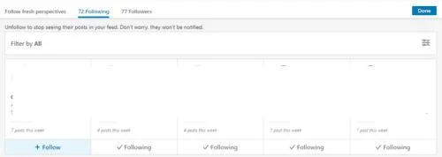 Jak przestać obserwować kogoś na LinkedIn