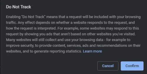 Como ativar o Do Not Track no Chrome