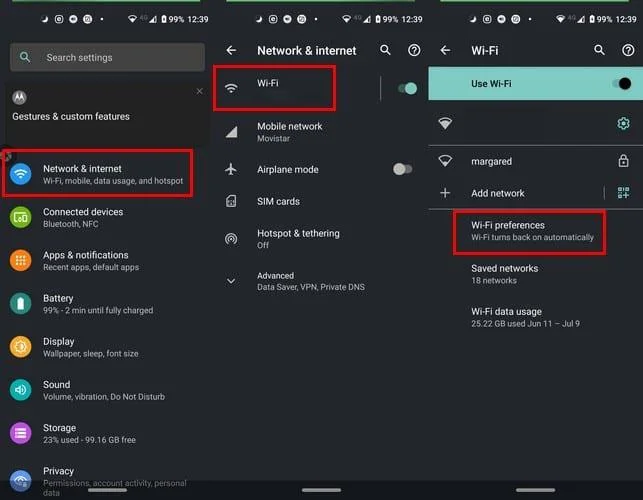 Zapobiegaj automatycznemu łączeniu się Androida z Wi-Fi