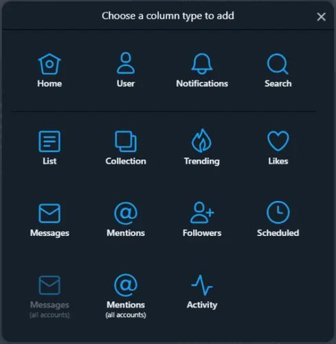 Jak dodać nową kolumnę do TweetDeck