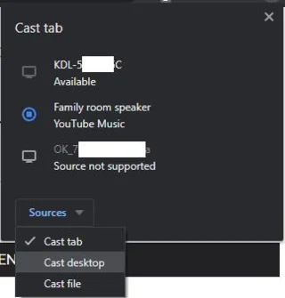 Jak przesłać kartę Chrome na telewizor