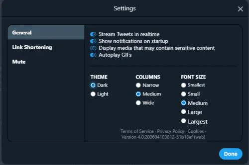 Jak włączyć tryb ciemny w TweetDeck
