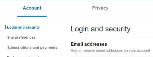 LinkedIn 이메일 관리 대시보드 인터페이스