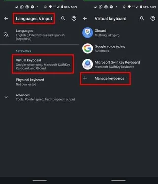 Hoe te schakelen en nieuwe toetsenborden toe te voegen in Android