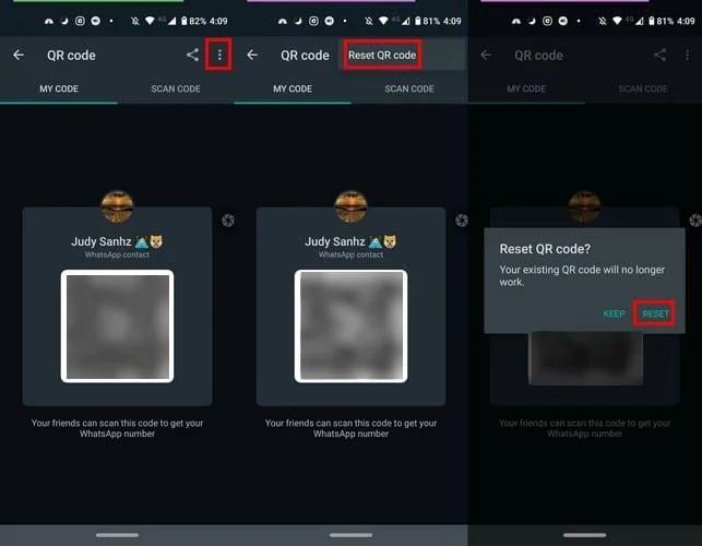 Dodaj nowy kontakt WhatsApp za pomocą niestandardowego kodu QR