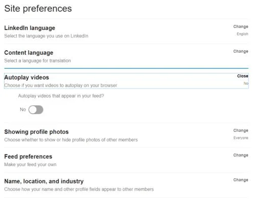 Jak wyłączyć automatyczne odtwarzanie wideo na LinkedIn on