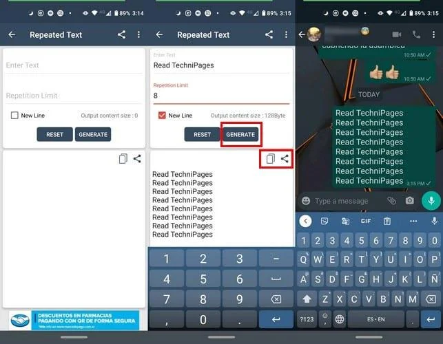 Como enviar uma mensagem repetida no WhatsApp