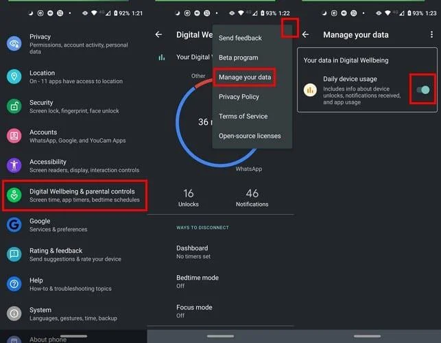 Jak sprawdzić czas przed ekranem na Androidzie