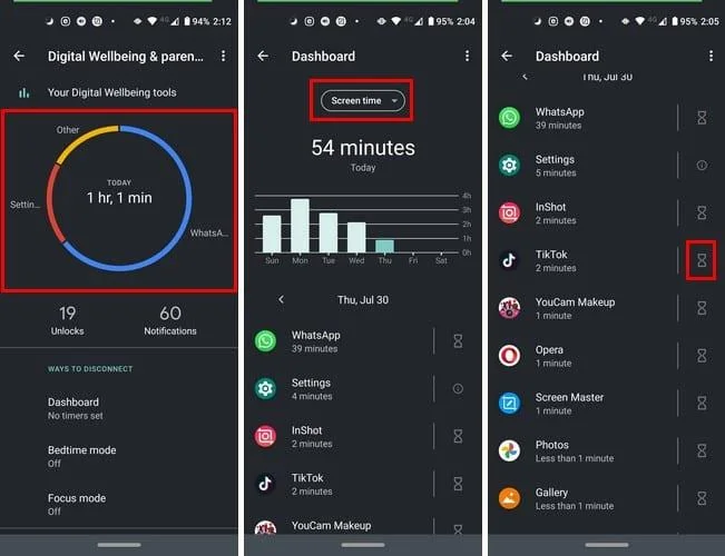 Jak sprawdzić czas przed ekranem na Androidzie