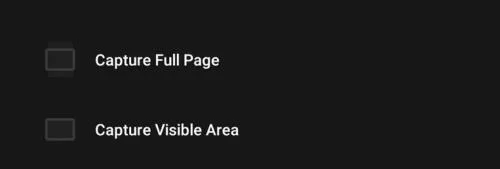 Tome capturas de pantalla de página completa en el navegador Vivaldi de Android