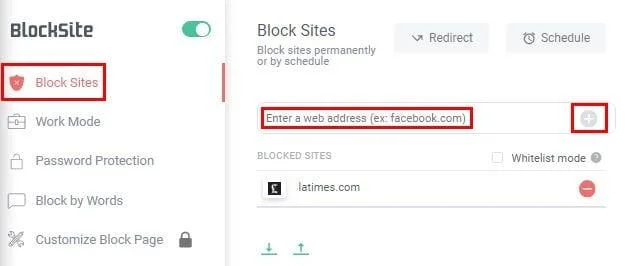 Blokuj strony internetowe w przeglądarkach Chrome, Opera i Firefox