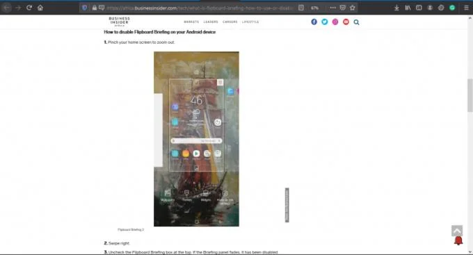 在應用程序中關閉 Flipboard 個性化提要