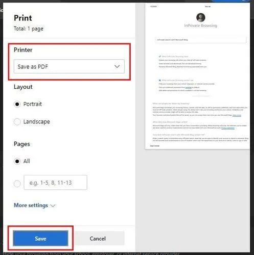 Chrome, Firefox 및 Opera에서 웹 페이지를 PDF로 빠르게 저장